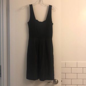 Black sleeveless Theory dress